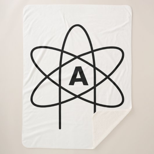 無神論の象徴（原子エンブレム） シェルパブランケット (正面)