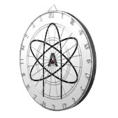 無神論の象徴（原子エンブレム） ダーツボード (正面右)