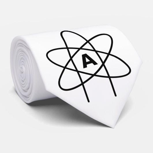 無神論の象徴（原子エンブレム） ネクタイ (ロール)