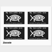 無神論の進化バンパーステッカー 長方形シール (シート)