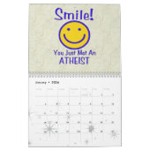 無神論の12ヶ月 カレンダー (1月 2026)