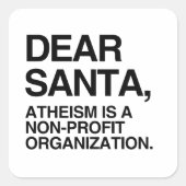 無神論は非営利の団体や組織 スクエアシール (正面)