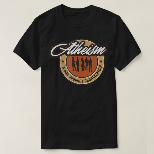 無神論アテーストのための非団体や組織 Tシャツ (デザイン正面)