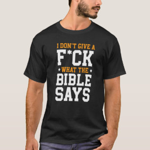 無神論アンチ宗教不可知悪魔W Tシャツ