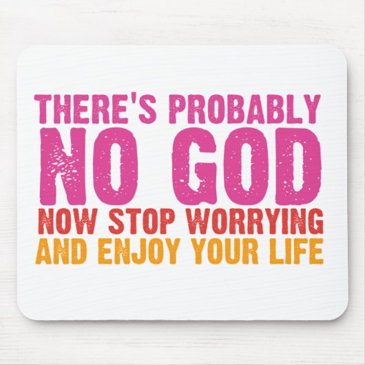 無神論バスキャンペーン（垂直） マウスパッド (正面)