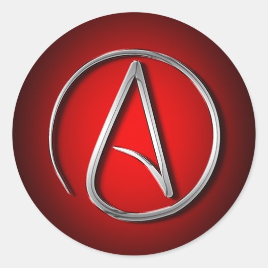 無神論国際的の記号 ラウンドシール (正面)