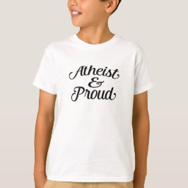 無神論的および誇りを持った Tシャツ