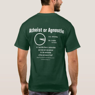 無神論的か不可知論 Tシャツ