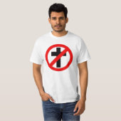 無神論的なアンチ宗教のTシャツ Tシャツ (正面フル)