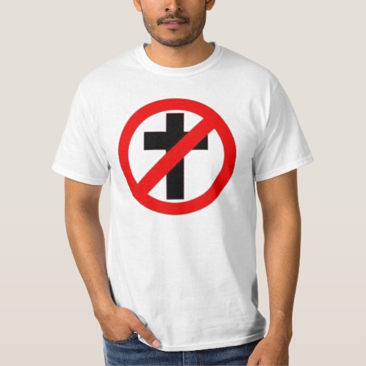 無神論的なアンチ宗教のTシャツ Tシャツ (正面)