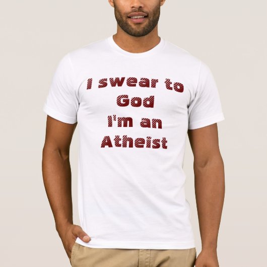 無神論的なユーモア Tシャツ (正面)