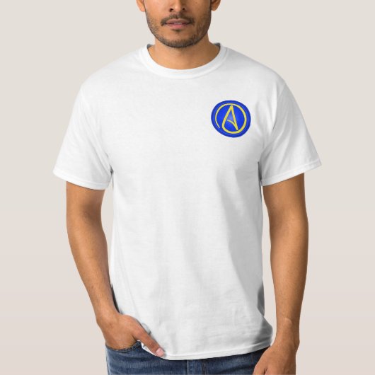 無神論的なロゴ Tシャツ (正面)