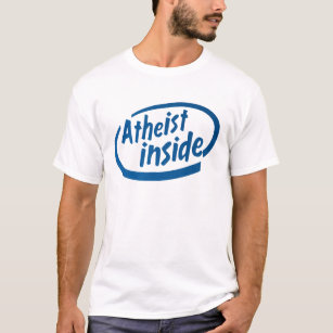 無神論的なワイシャツの中の無神論者 Tシャツ
