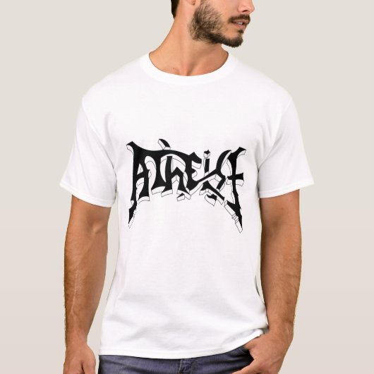 無神論的なワイシャツ Tシャツ (正面)