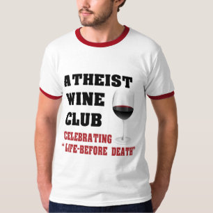 無神論的なワインクラブ Tシャツ