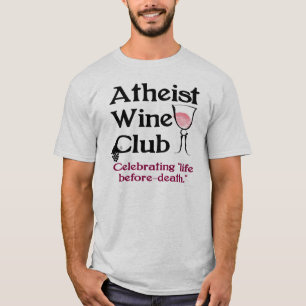 無神論的なワインクラブ Tシャツ