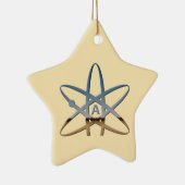 無神論的な原子の星のオーナメント セラミックオーナメント (右)