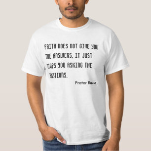 無神論的な引用文 Tシャツ