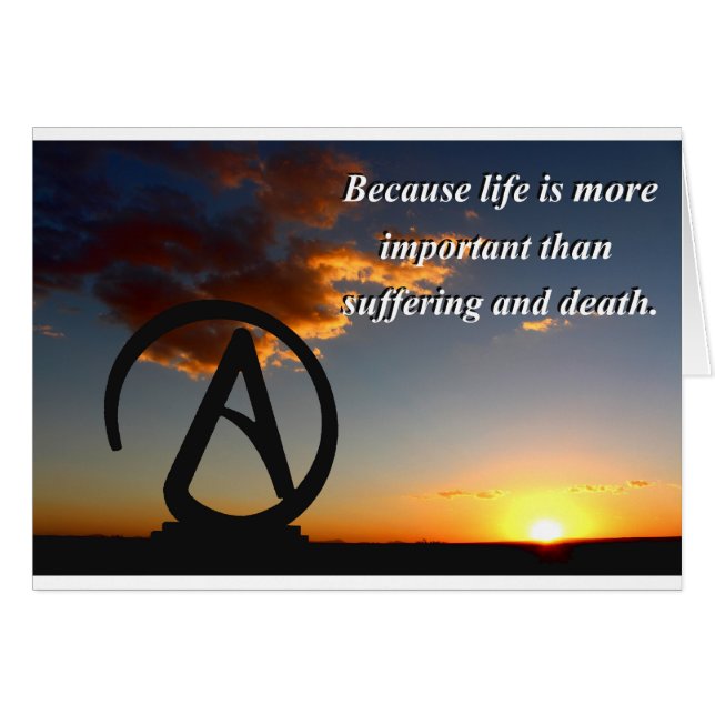 無神論的な日没 (正面横)