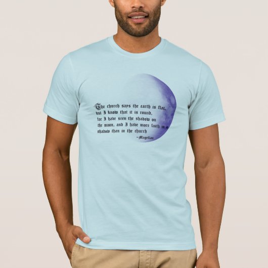 無神論的な月 Tシャツ (正面)