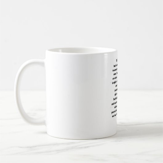 無神論的な祈りの言葉のマグ コーヒーマグカップ (左)