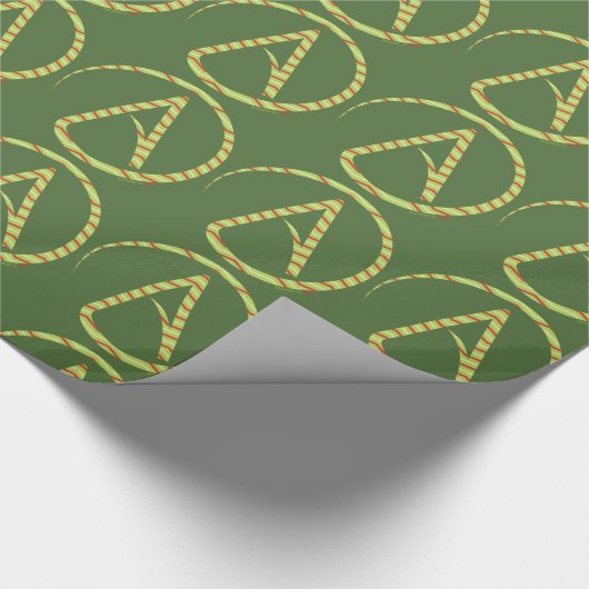 無神論的な記号のクリスマスのプレゼントの覆い ラッピングペーパー (角)