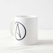 無神論的な記号のコーヒー・マグ コーヒーマグカップ (正面左)