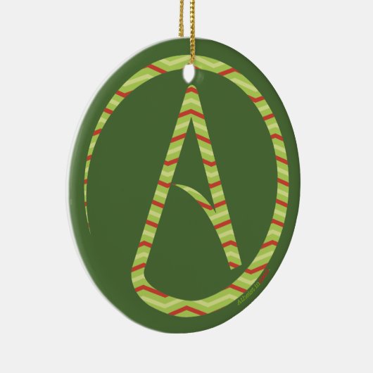 無神論的な記号の木のオーナメント セラミックオーナメント (右)