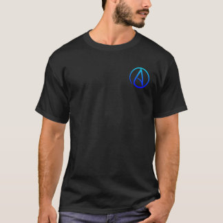 無神論的な記号(小さいロゴ)の人のTシャツ Tシャツ