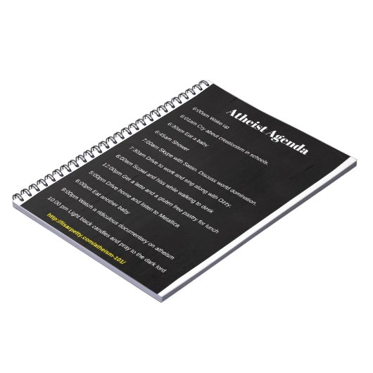 無神論的な議題のノート ノートブック (左側)