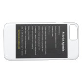 無神論的な議題のiPhone 7の場合 Case-Mate iPhoneケース (裏面(横))