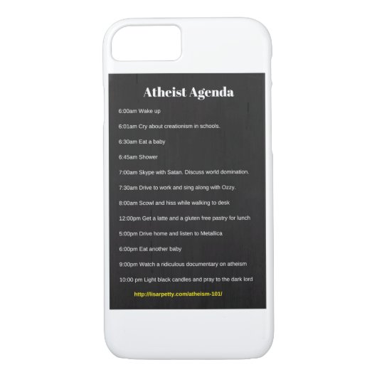無神論的な議題のiPhone 7の場合 Case-Mate iPhoneケース (裏面)