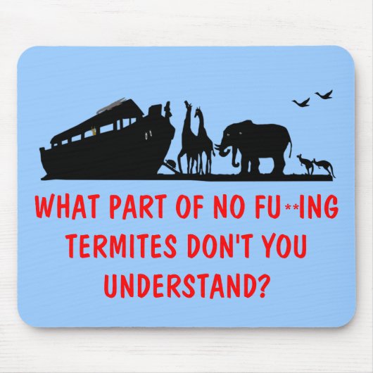 無神論的な避難所 マウスパッド (正面)