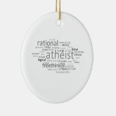 無神論的な雲 セラミックオーナメント (右)