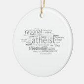 無神論的な雲 セラミックオーナメント (左)