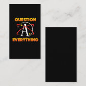 無神論科学原子の質問無神論的なすべて 名刺 (正面/裏面)