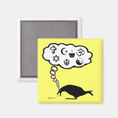 無神論笑わされるの マグネット (正面/裏面)