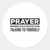 無神論者ことわざ 無神論の懐疑的贈り物 ラウンドシール (正面)