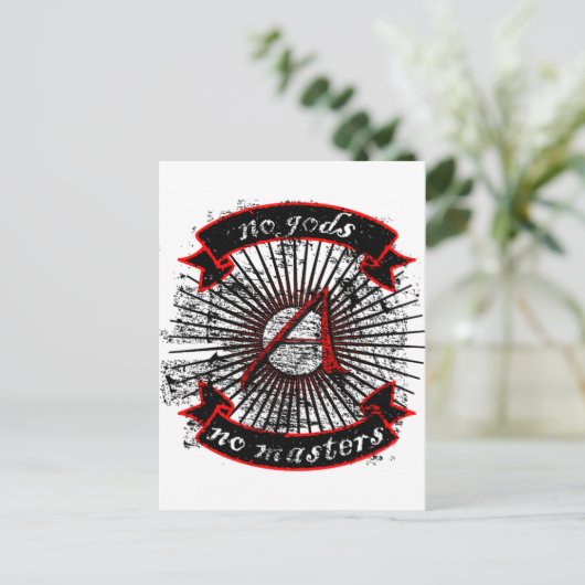 無神論者なし神なしマスター ポストカード (スタンド正面)