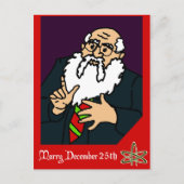 無神論者のクリスマスカード シーズンポストカード (正面)
