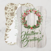 無神論者のグリーティング！無神論者のホリデーカード シーズンカード (正面/裏面)