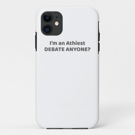 無神論者のプライドギフト私は無神論者である – 誰かを議論する？ Case-Mate iPhoneケース (裏面)