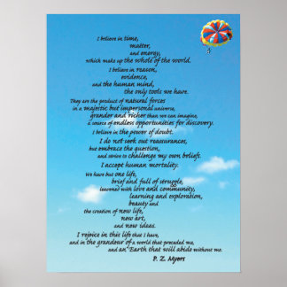 無神論者の信条 ポスター