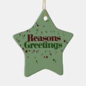 無神論者の理由の挨拶 セラミックオーナメント (右)