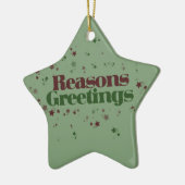 無神論者の理由の挨拶 セラミックオーナメント (左)