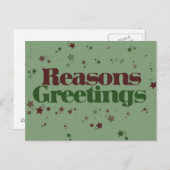 無神論者の理由の挨拶 ポストカード (正面/裏面)