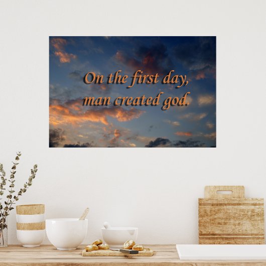 無神論者の雲 ポスター (キッチン)