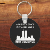 無神論者は飛行機を建物に飛ばさない キーホルダー (正面)