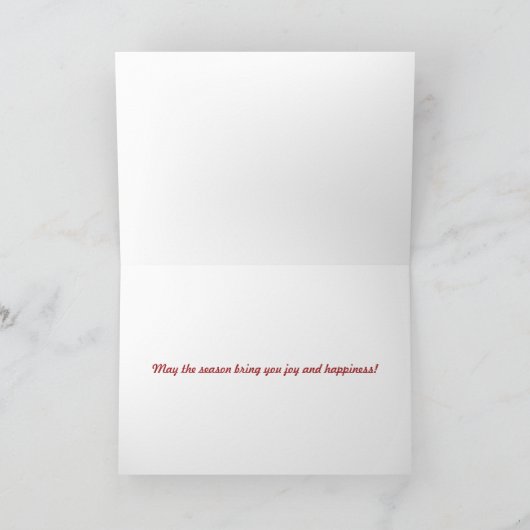 無神論者または非クリスチャンのための世俗的なクリスマスカード シーズンカード (内部)