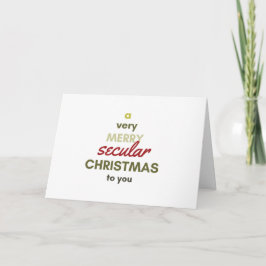 無神論者または非クリスチャンのための世俗的なクリスマスカード シーズンカード